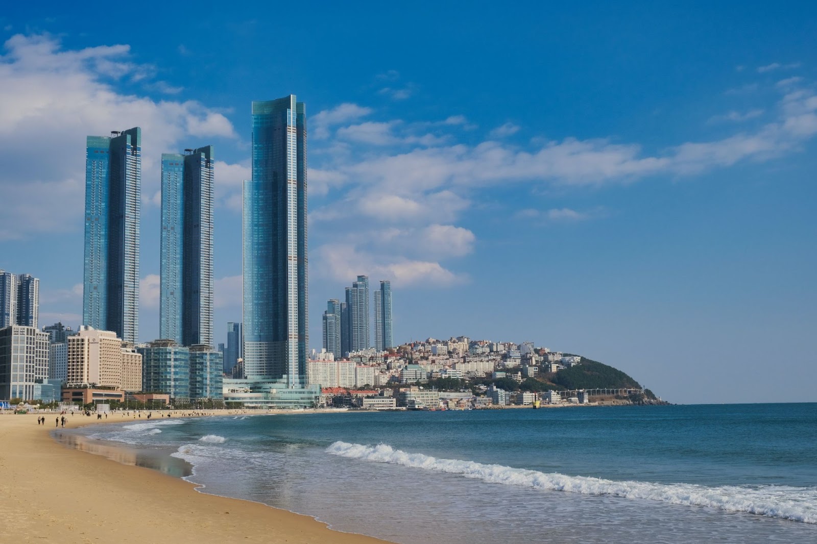 Hayundae beach in Busan, a city that is also getting a new city slogan