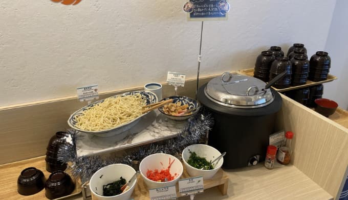 ホテルトリフィート宮古島リゾート：朝食ビュッフェ（宮古そばセット）