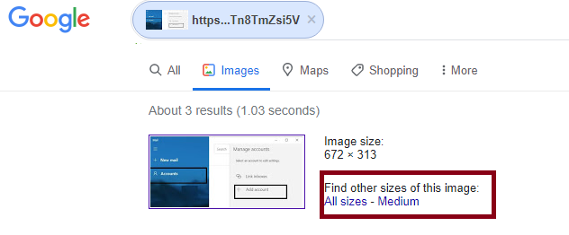 How to find Other Versions of a Website Image in Google Chrome