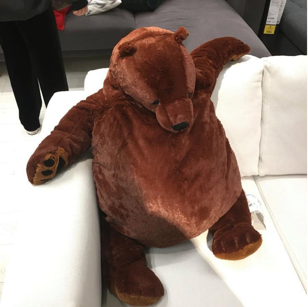 Giant simulation DJUNGELSKOG bear toy Brown Teddy Bear Stuffed 50cm Animal Toys | eBay