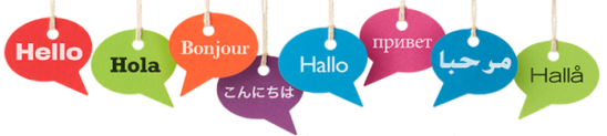 graphic showing "hello" in different languages