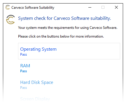 Carveco Suitability Check