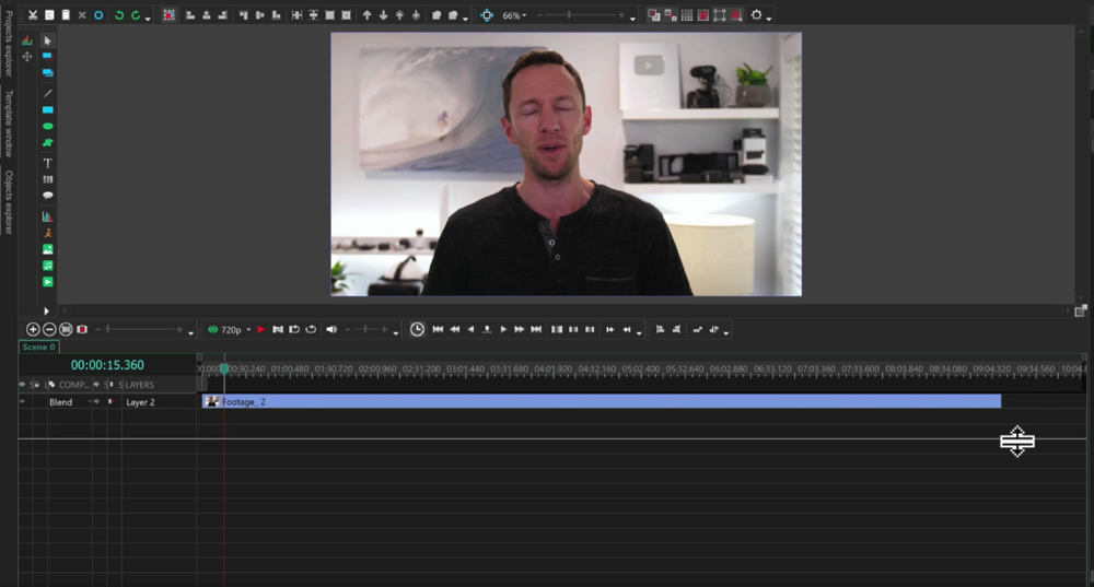 Adjusting the height of your video layers makes it easier to see what’s going on 