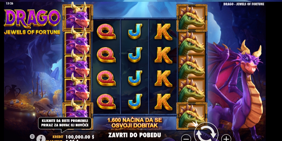 drago jewels of fortune slot screenshot