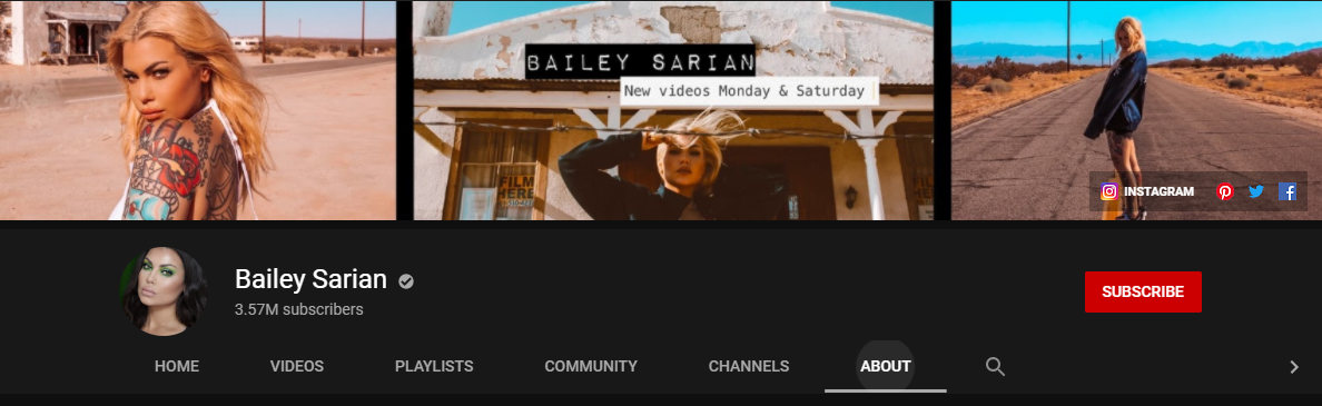 Bailey Sarian YouTube Channel