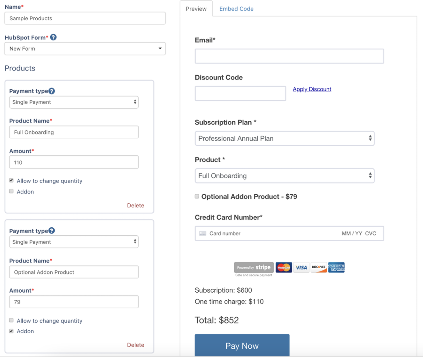 如何免费开设在线精品店: using depositfix integration with Hubspot for payments