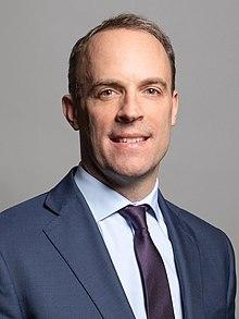 Portrait photograph of Dominic Raab aged 46