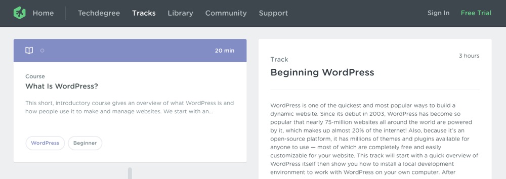 Começando o WordPress por Treehouse