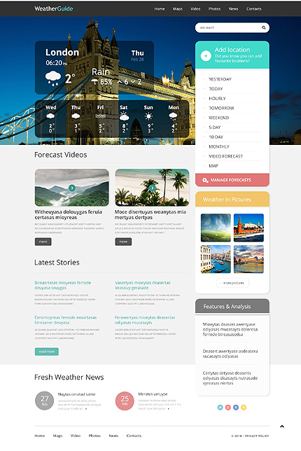 Tema WordPress Responsif Cuaca