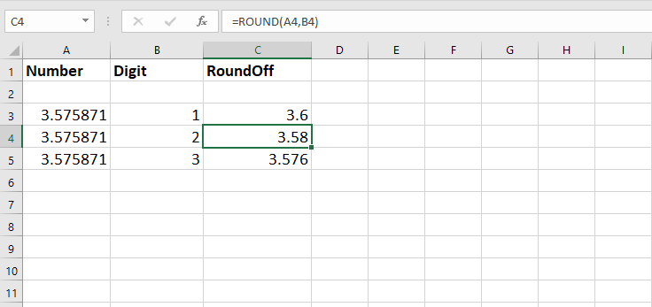 Round Off a Number Based on the Decimal Place