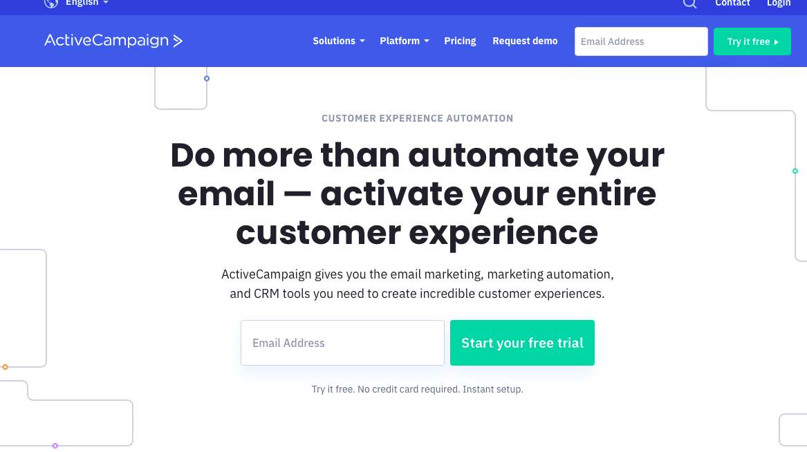 ActiveCampaign - best email marketing software for online stores