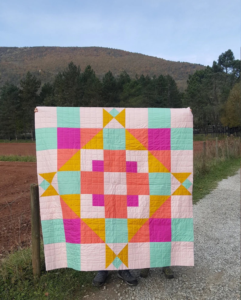 morning sunrise big block quilt patterns for beginners 