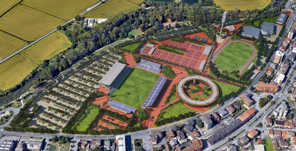 I progetti per la riqualificazione urbana della Cittadella dello Sport della Città di Novara