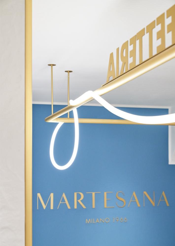 Branding and packaging design artifacts for Martesana pastry shop rebranding project