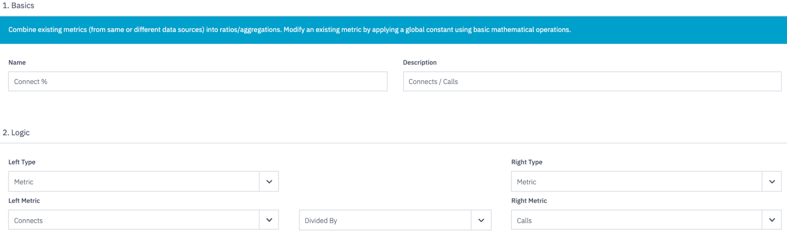 metric builder