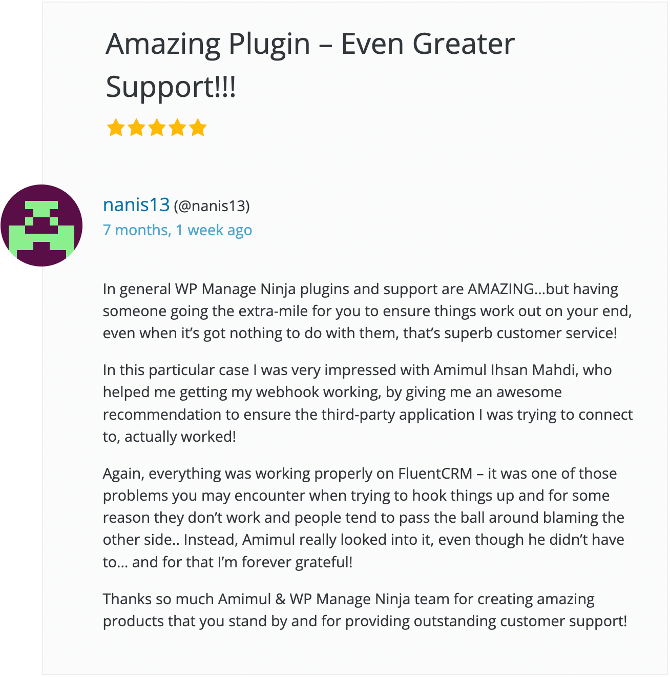 fluentcrm user review