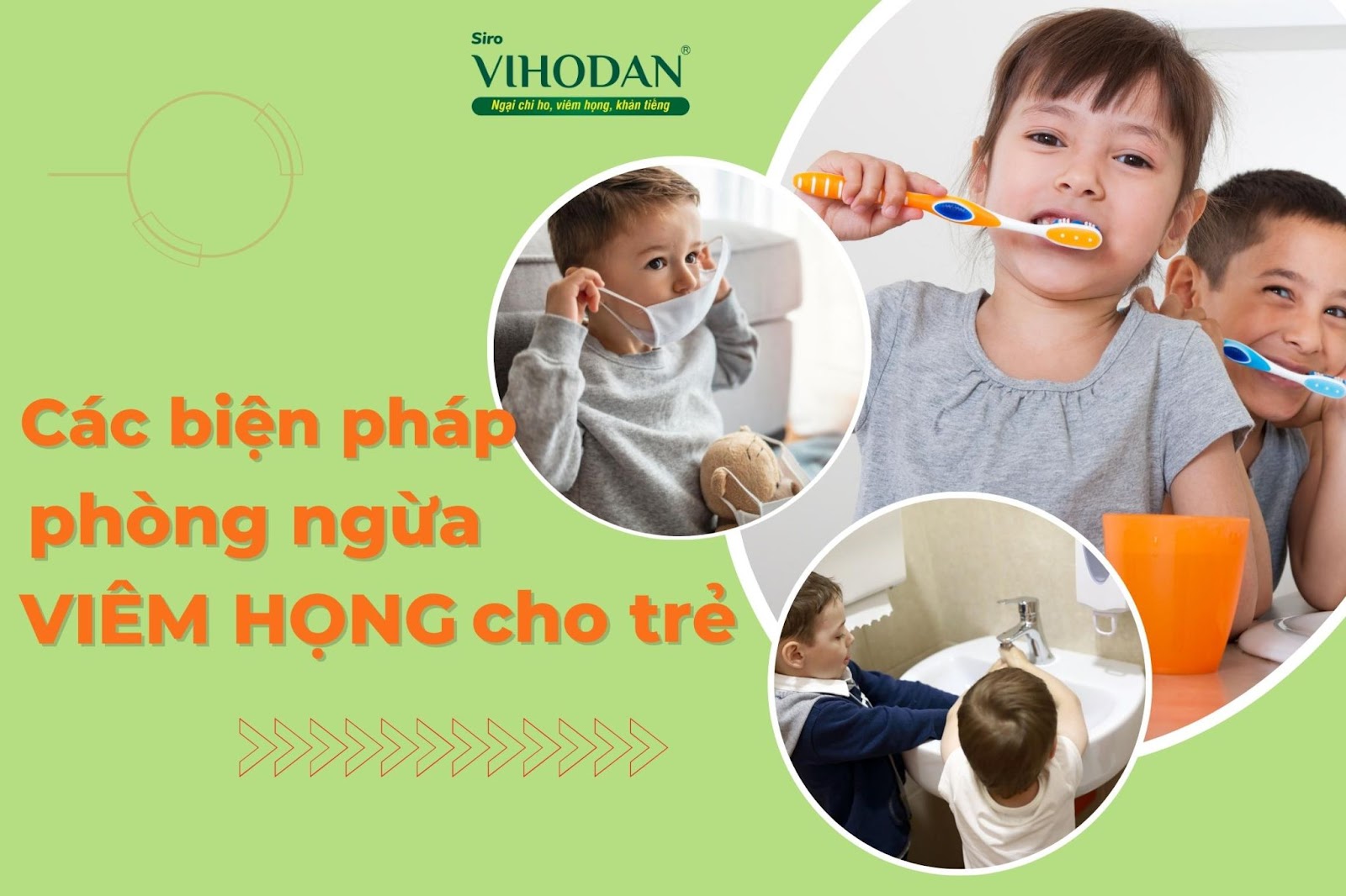 Hình thành các thói quen tốt cho trẻ giúp phòng ngừa viêm họng