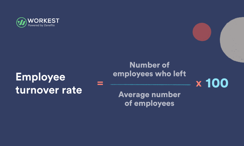 employee turnover rate formula. employee satisfaction kpi