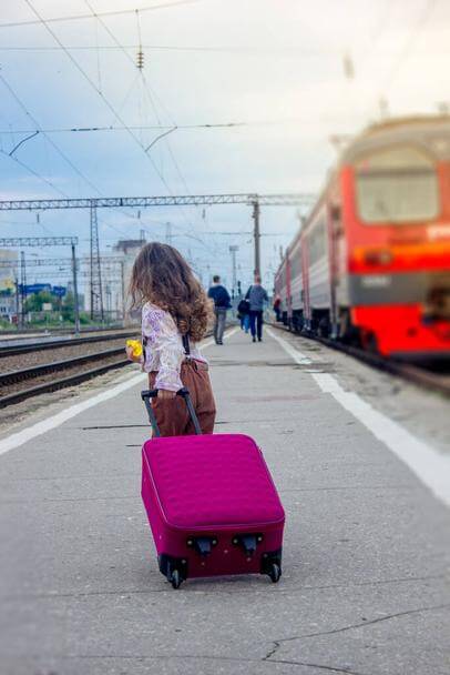 Colonie de vacances train au départ de Rouen