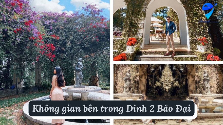 Không gian bên trong Dinh 2 Bảo Đại