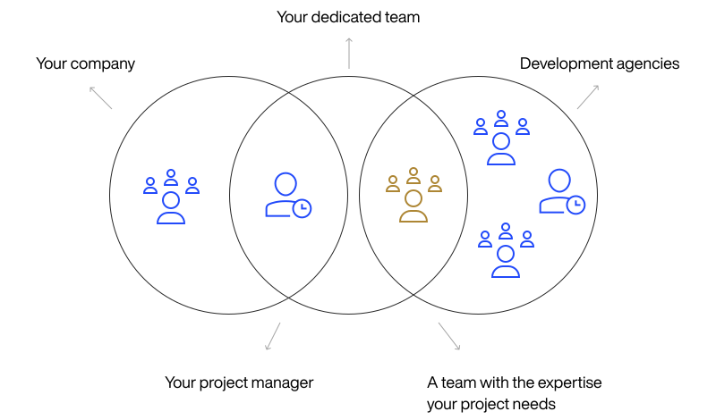 Dedicated team diagram