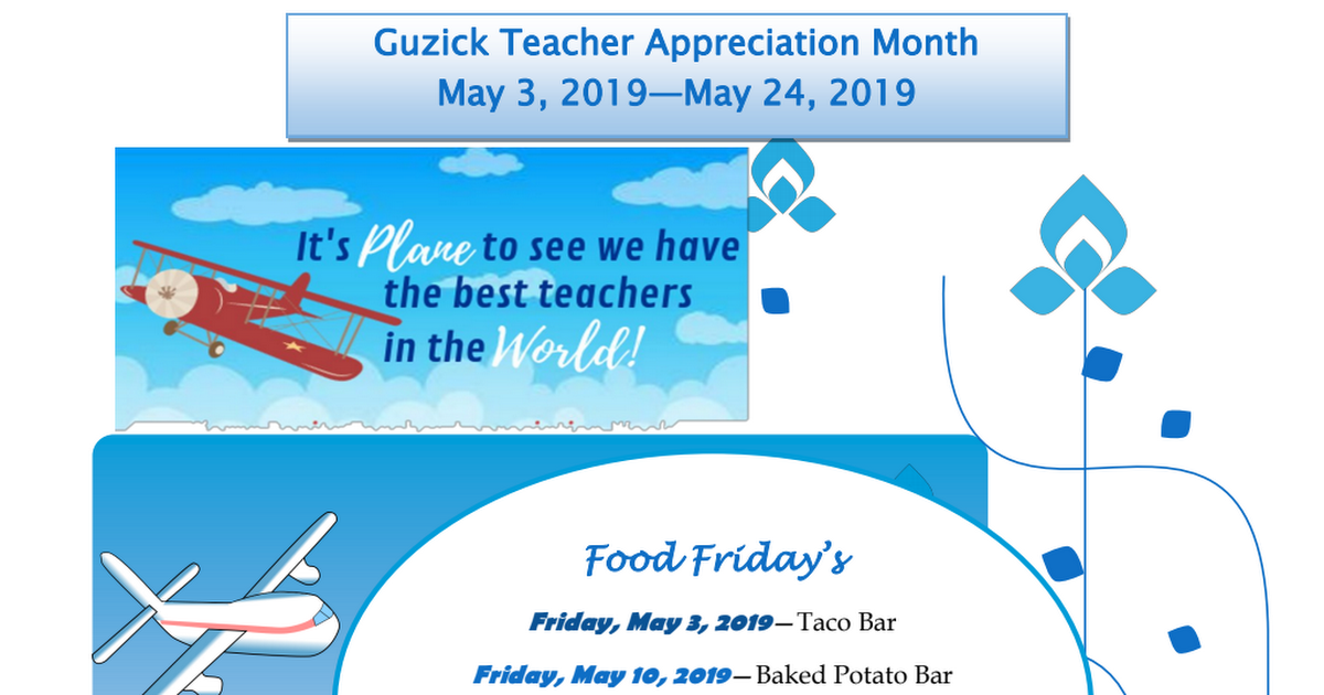 Guzick Teacher Appreciation Month Itinerary- 2019.pdf