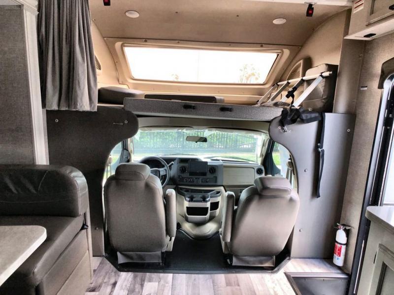 The cab is spacious and features all of the amenities you need.