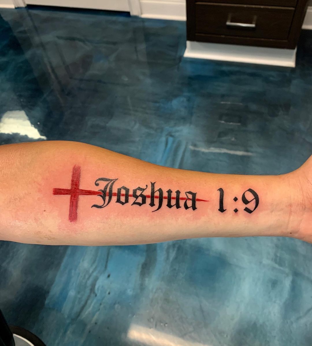Red Inked Joshua Cross Tattoo