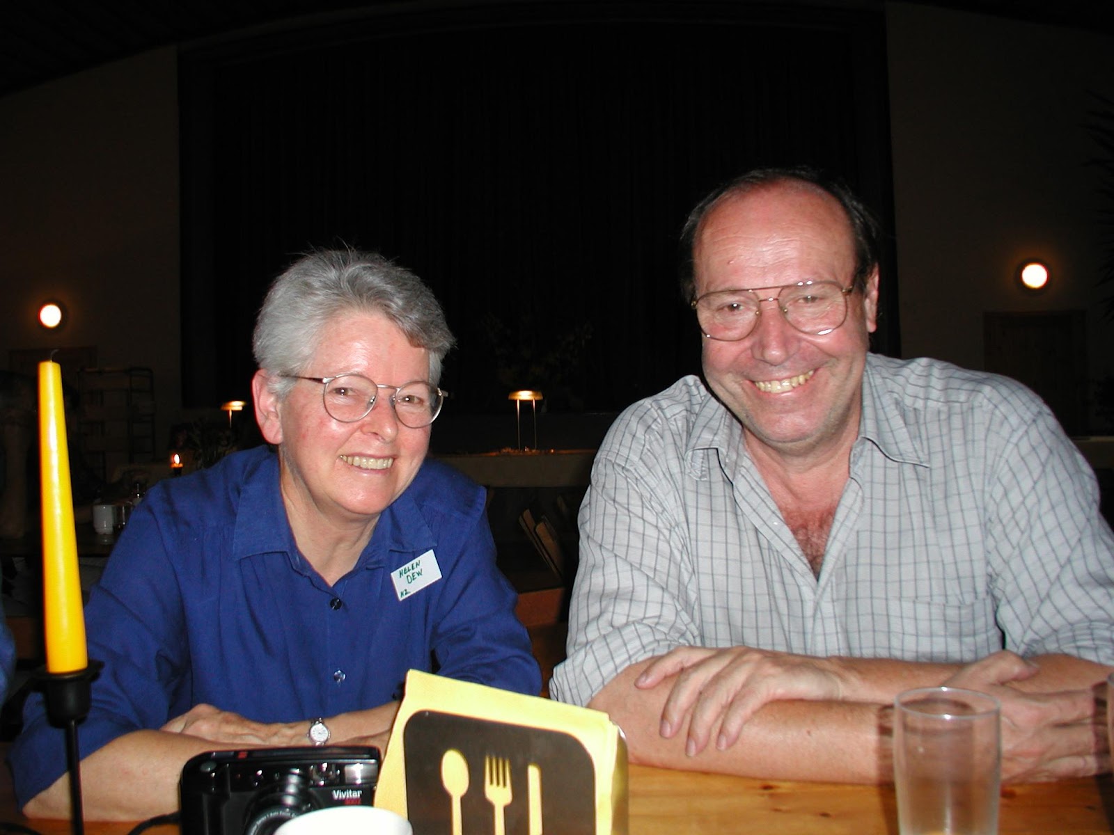 Helen Dew and Bernard Lietaer, 2003 in Steyerberg, Germany