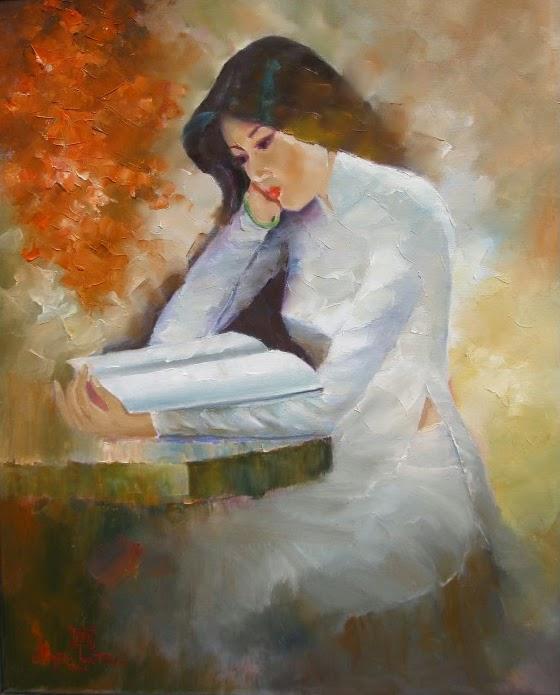 A painting of a person reading a book

Description automatically generated