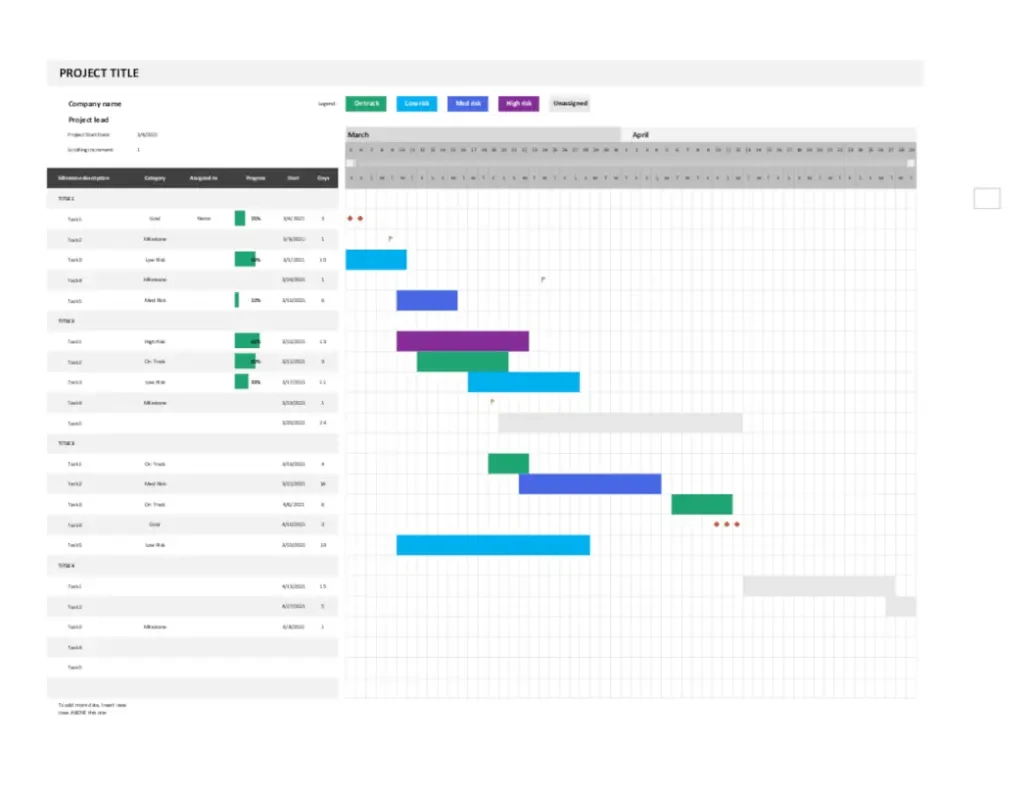 How to make a gantt floor plan successful excel