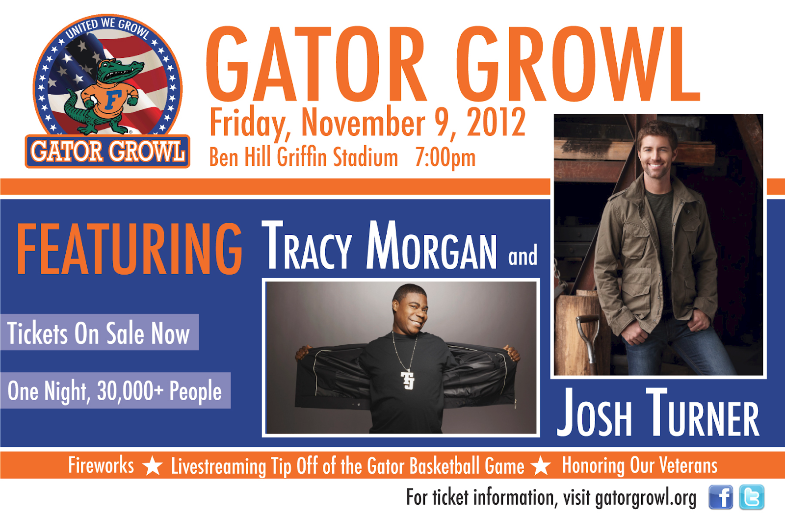 Check Out My Collection of Gator Growl Show Posters Signed by Comedians