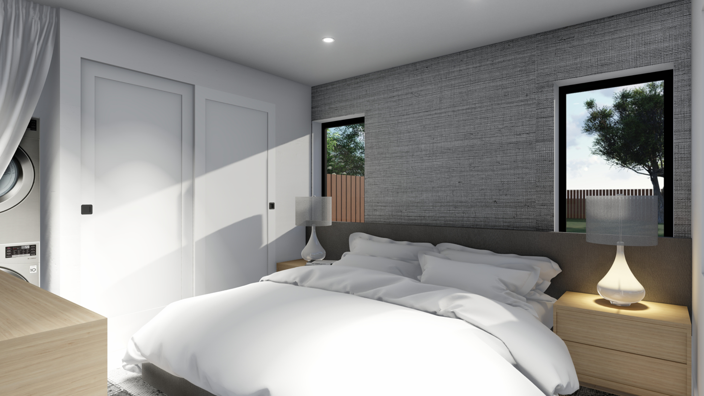 A picture containing indoor, bed, wall, ceiling

Description automatically generated