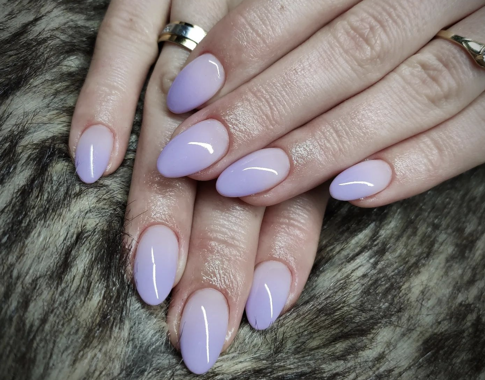Purple Power - ombre nail art