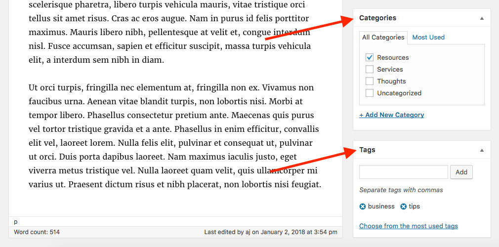 Dicas fáceis para iniciantes no WordPress: categorias e tags