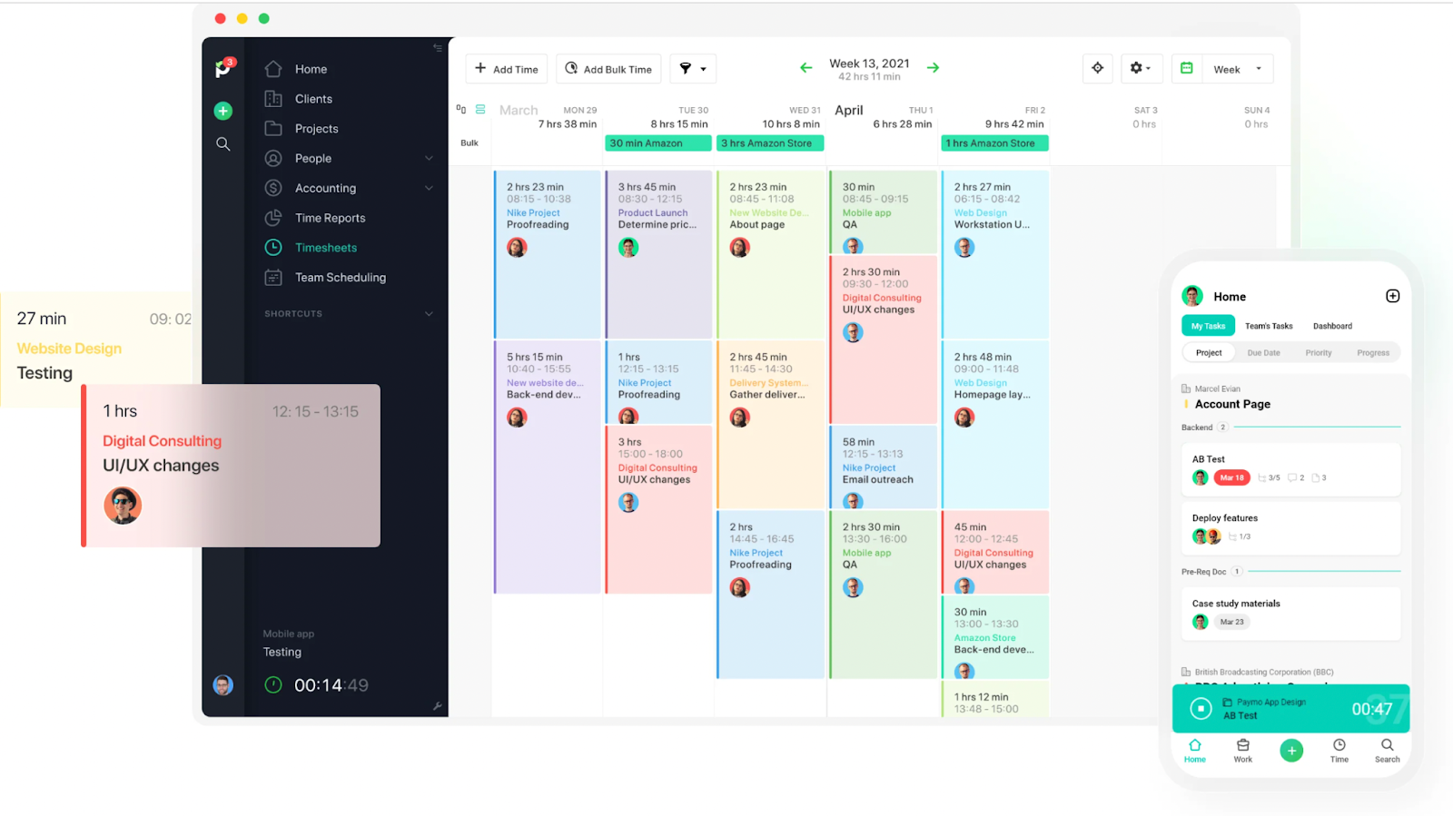 paymo billable hours tracker