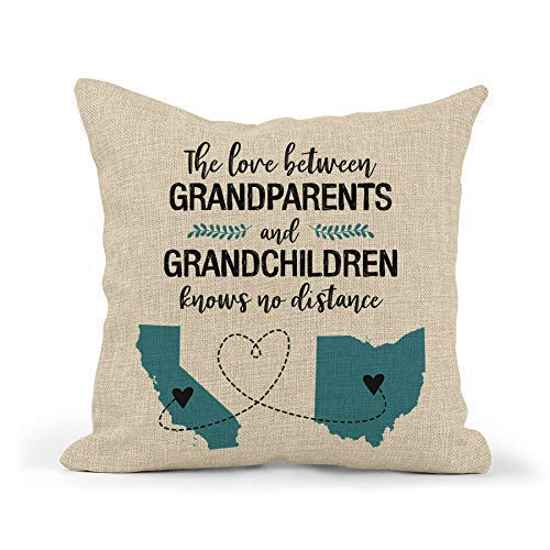 long distance grandparents pillow