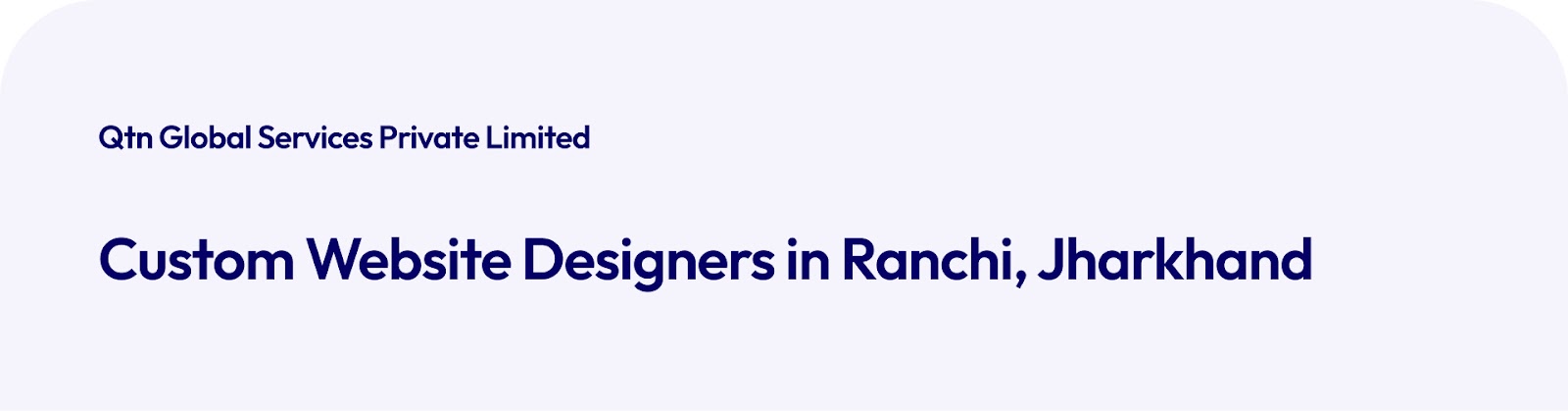 Custom Website Designers in Ranchi, Jharkhand 