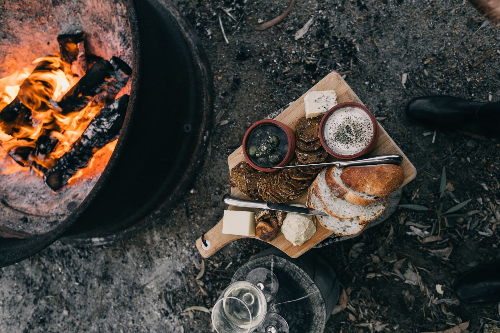 Cooking by the campfire