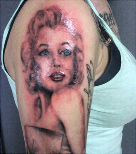 Painted Marilyn Tattoo