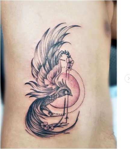 Phoenix Guy Rib Tattoos