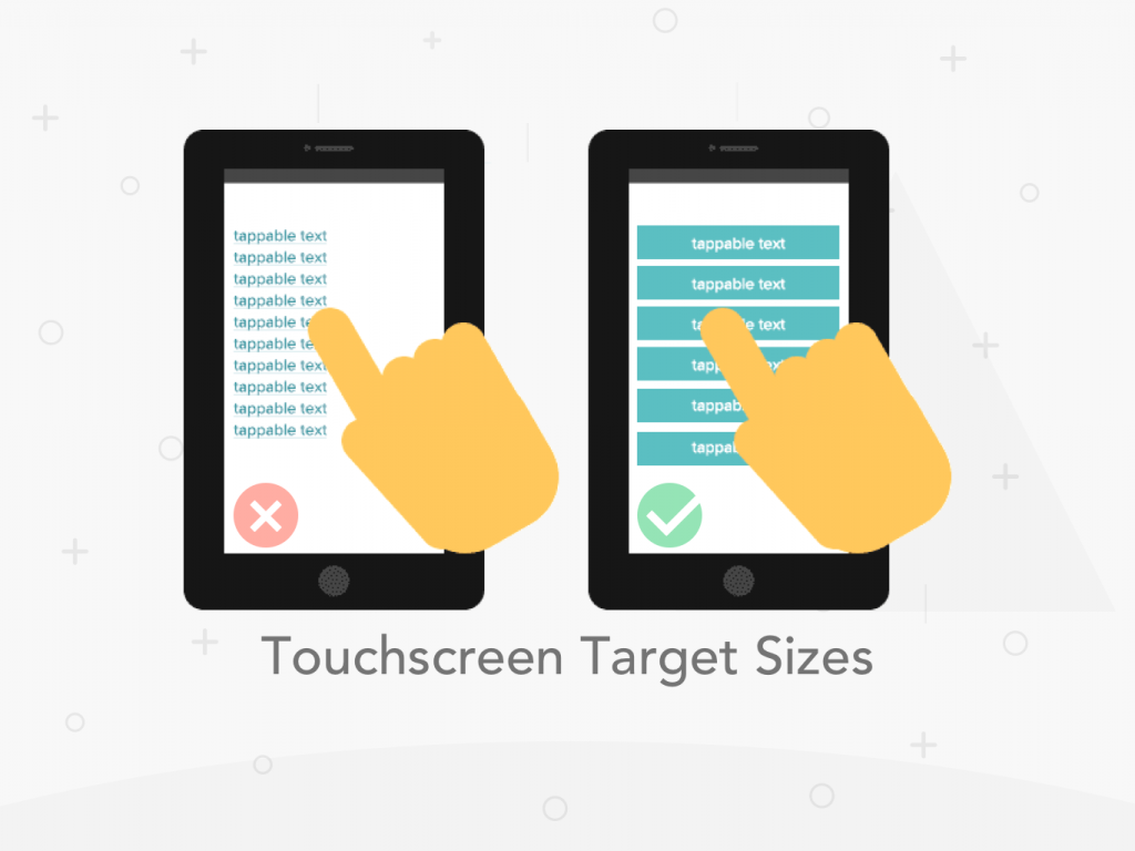 Touchscreen Target Sizes