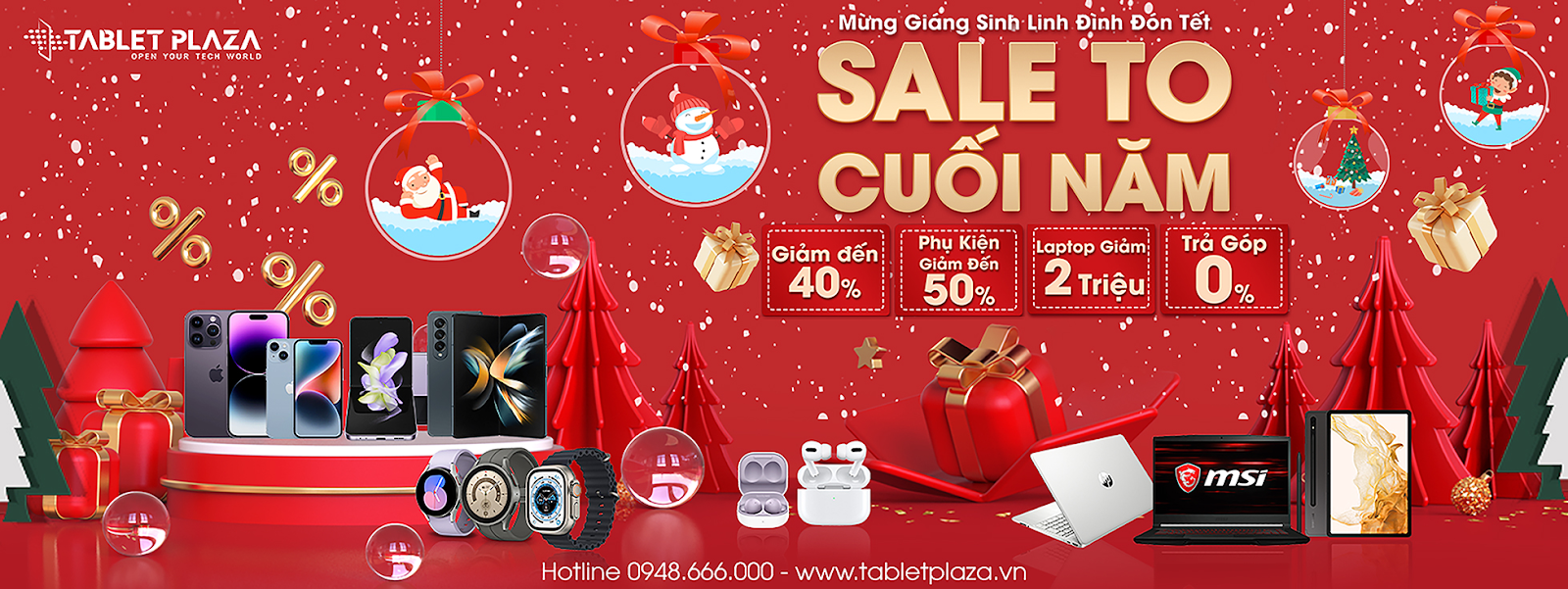 Tablet plaza Bến Cát trả góp samsung giá rẻ vui đón noel