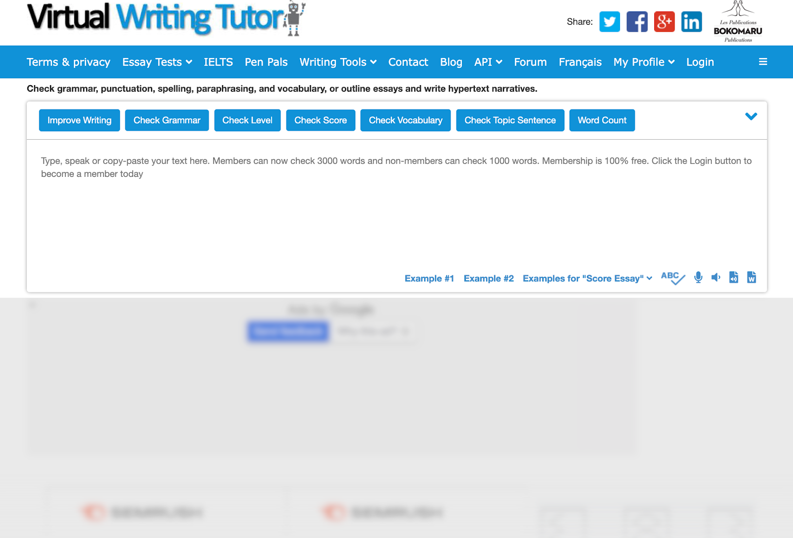 Virtual Writing Tutor