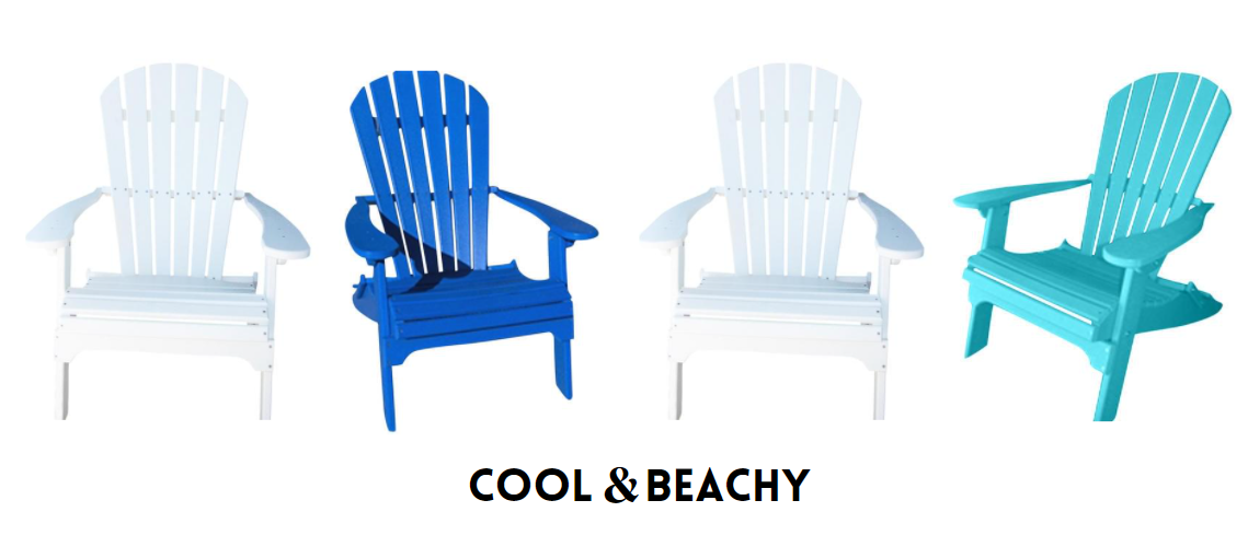 nautical poly resin adirondack chair color ideas