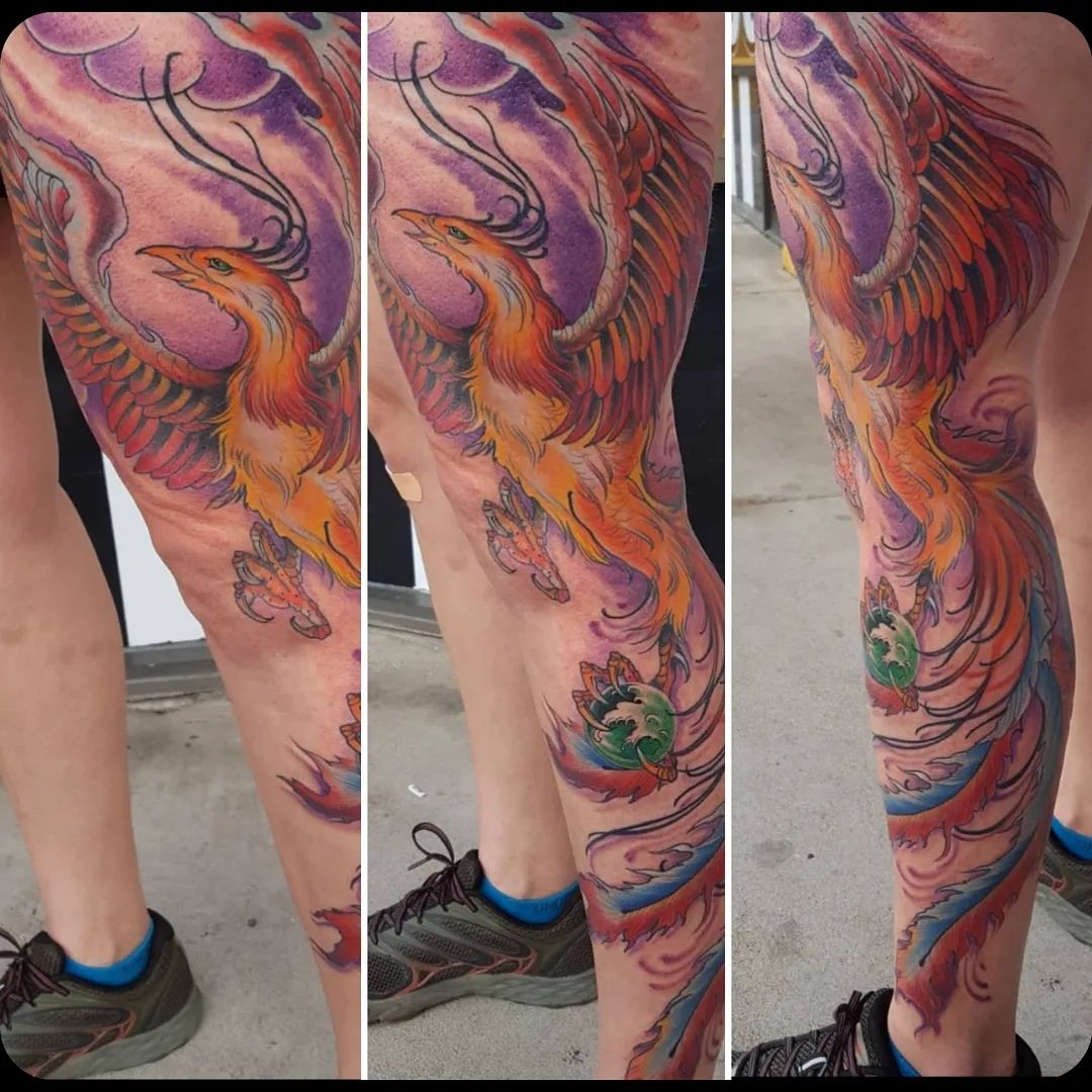 Beautiful Phoenix Tattoo Design