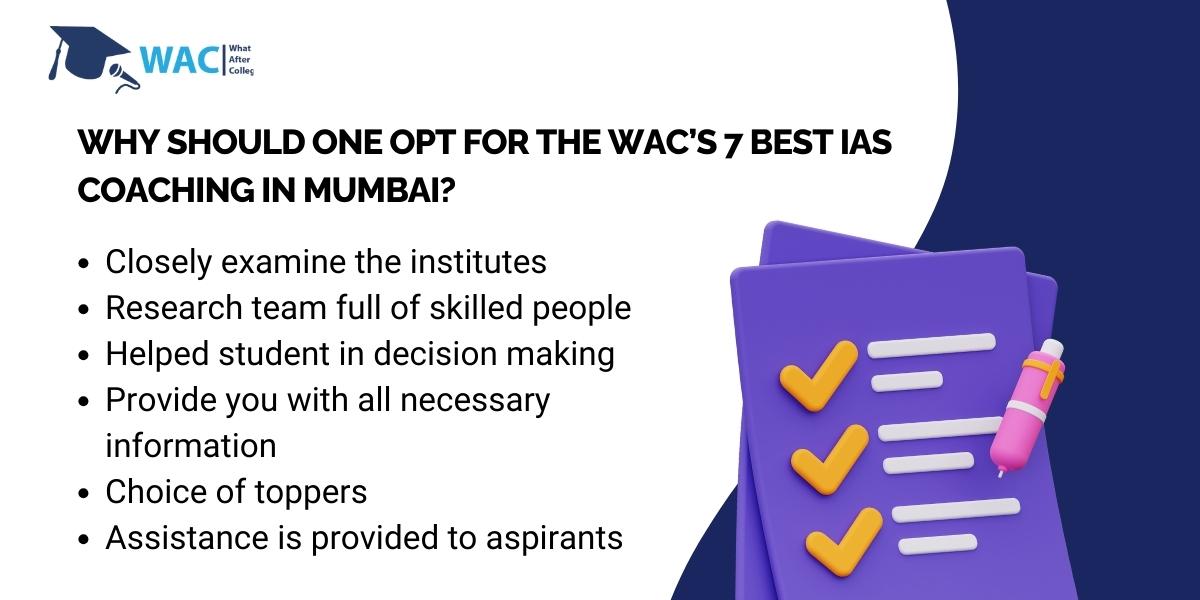 Why Should One Opt for the WAC’s 7 Best IAS Coaching in Mumbai