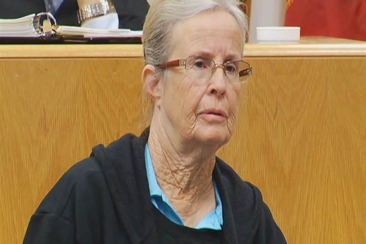 Nancy Pfund is standing trial on 32 charges of not providing clean water, food and shelter for the dozens of cats in her home. 