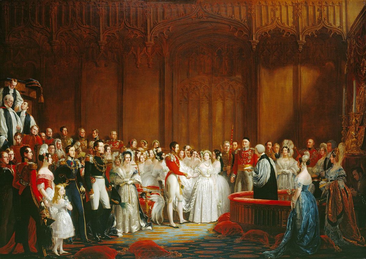 Wedding of Queen Victoria and Prince Albert of Saxe-Coburg and ...