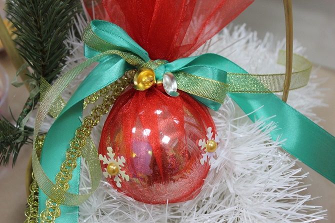 Beautiful and unusual decor of Christmas balls - the best ideas with photo 34